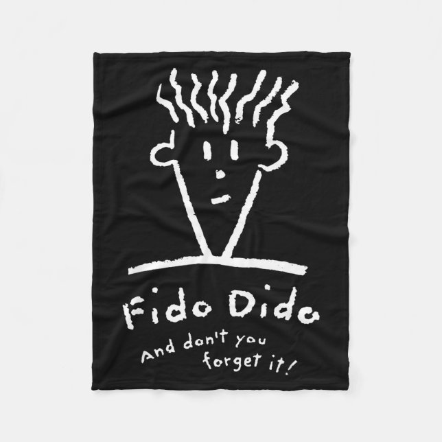 Manta Polar Cara de Fido Dido No te olvides de ella (Anverso)
