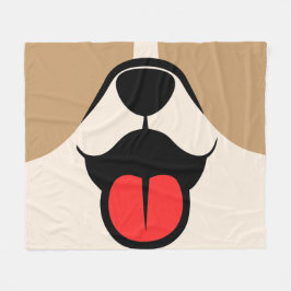 Manta Polar Cara de perro