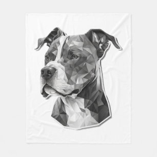 Manta Polar Cara de perro de Pitbull