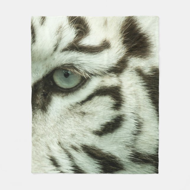 MANTA POLAR CARA DE TIGRE BLANCO (Anverso)
