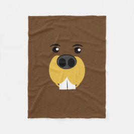 Manta Polar Cara del castor