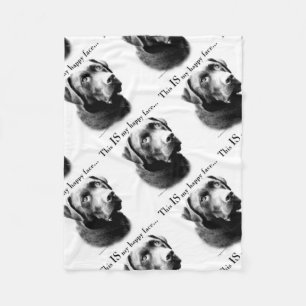 Manta Polar Cara feliz de laboratorio