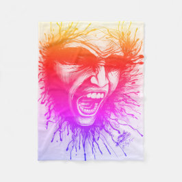 Manta Polar Cara gritando