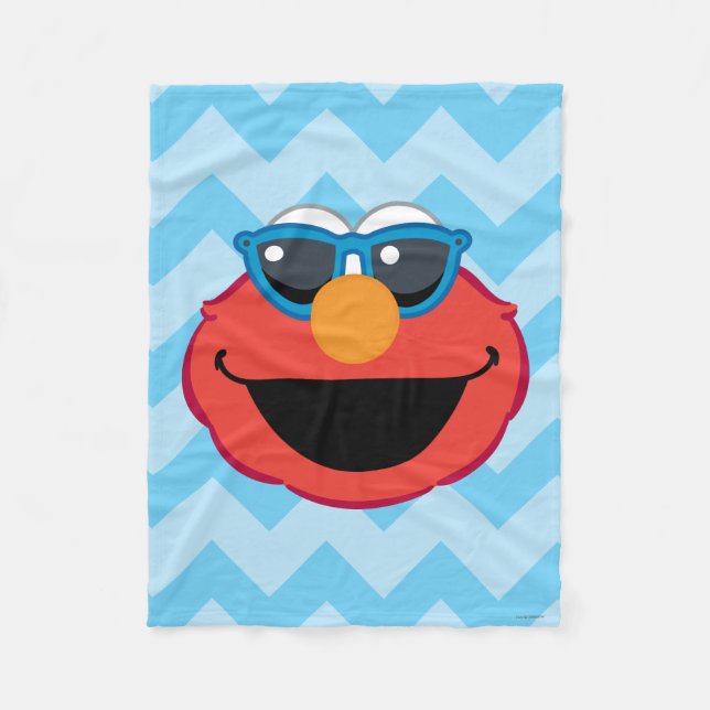 Manta Polar Cara sonriente Elmo con gafas de sol (Anverso)
