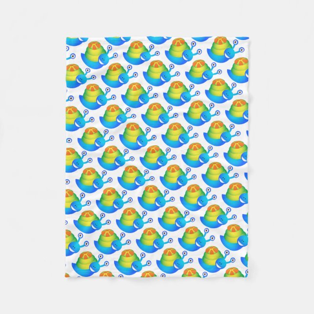 Manta Polar Caracoles de fleece/cortos (Anverso)