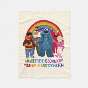 Manta Polar Caracteres de Plaza Sésamo   Cita de amigos