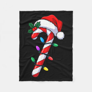 Manta Polar Caramelo de Navidad Caña Santa Navidad 