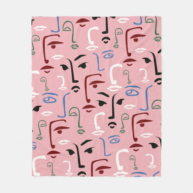 Manta Polar Caras monocromas (Anverso)