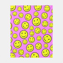 Manta Polar Caras sonrientes