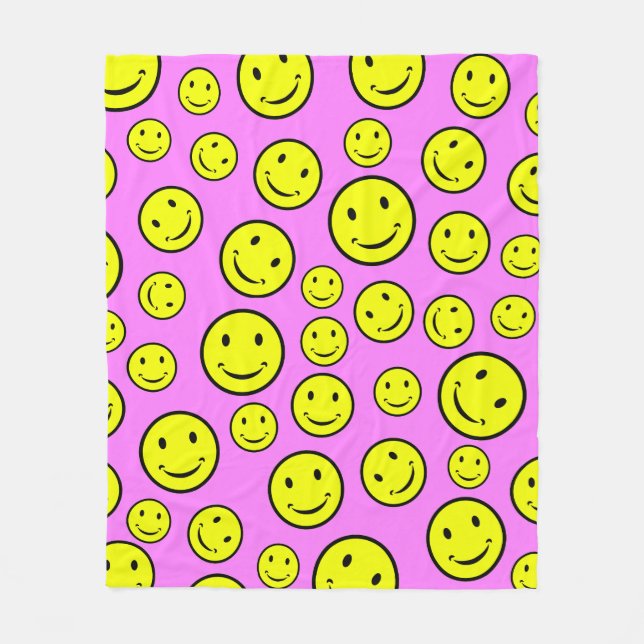 Manta Polar Caras sonrientes (Anverso)