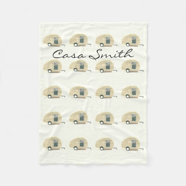 Manta Polar Caravana del gitano del remolque de la lágrima del (Anverso)