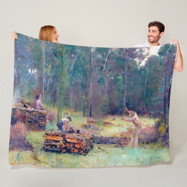 Manta Polar Carboneros Leñadores Tom Roberts 1886  (In situ)