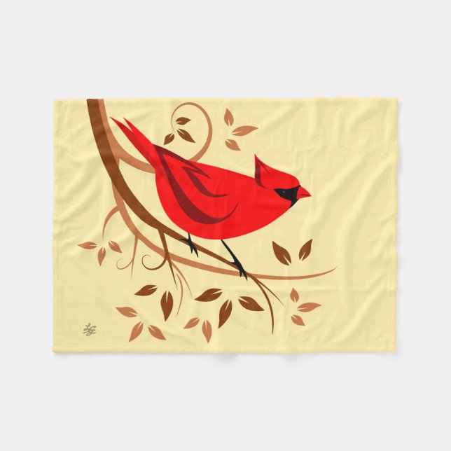 Manta Polar Cardenal rojo (Frente (Horizontal))