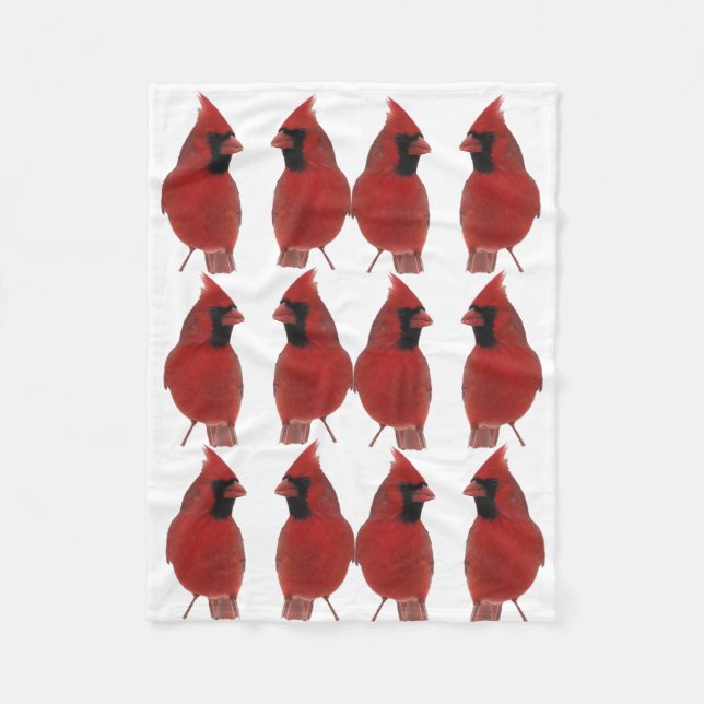 Manta Polar Cardinals Fleece Blanket (Anverso)