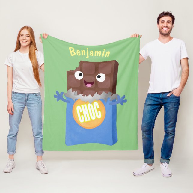 Manta Polar Caricatura de dibujos animados de un dulce chocola (In situ)