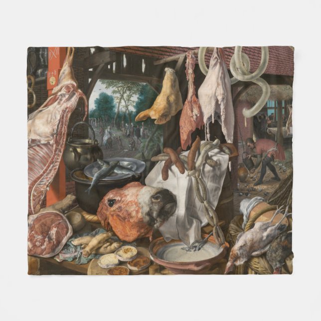 Manta Polar Carnicero (por Pieter Aertsen) (Frente (Horizontal))