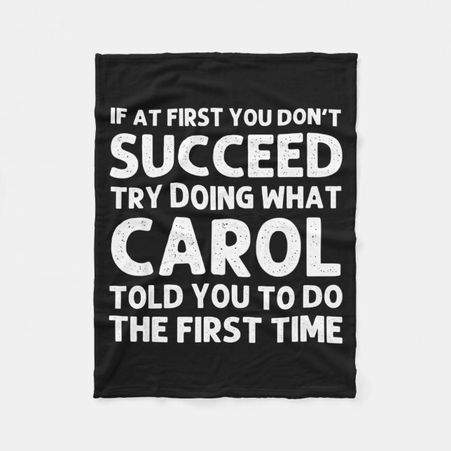 Manta Polar Carol Name D Birthday Funny Christmas J  (Anverso)