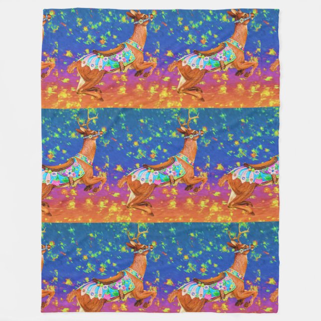 Manta Polar Carousel Stag Fleece Blanket (Anverso)