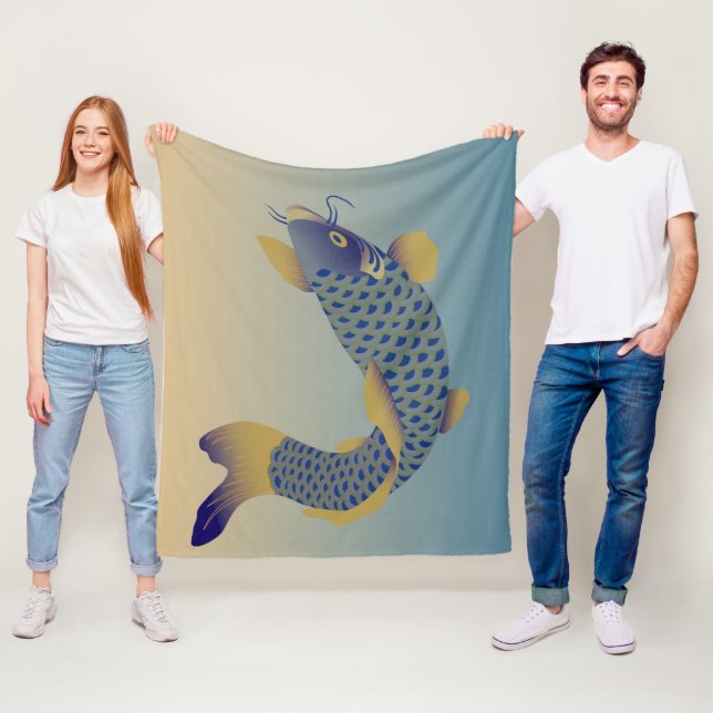 Manta Polar Carpa, diseño japonés (In situ)