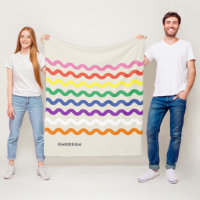 Carrera retro arco iris con nombre
