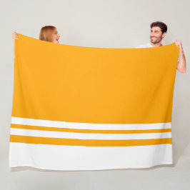 Manta Polar Carreras Blanca Esporádica Tiras Borde Sobre Amari