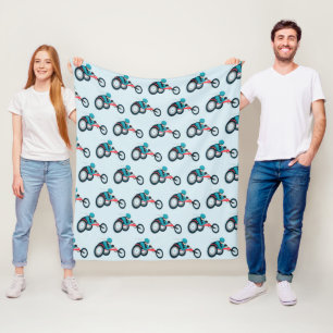 Manta Polar Carreras en silla de ruedas