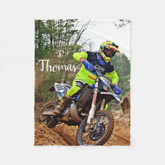 Manta Polar Carreras Motocross de moto sucia personalizada