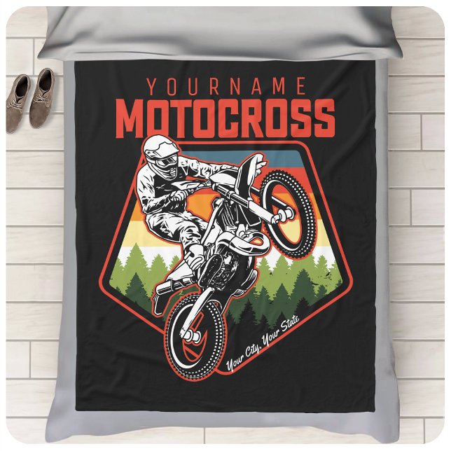 Manta Polar Carreras Motocross personalizada Dirt Bike Trail R (Subido por el creador)
