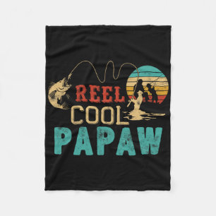 Manta Polar Carrete de Pesca Cool Papaw Regalo del Día del Pad