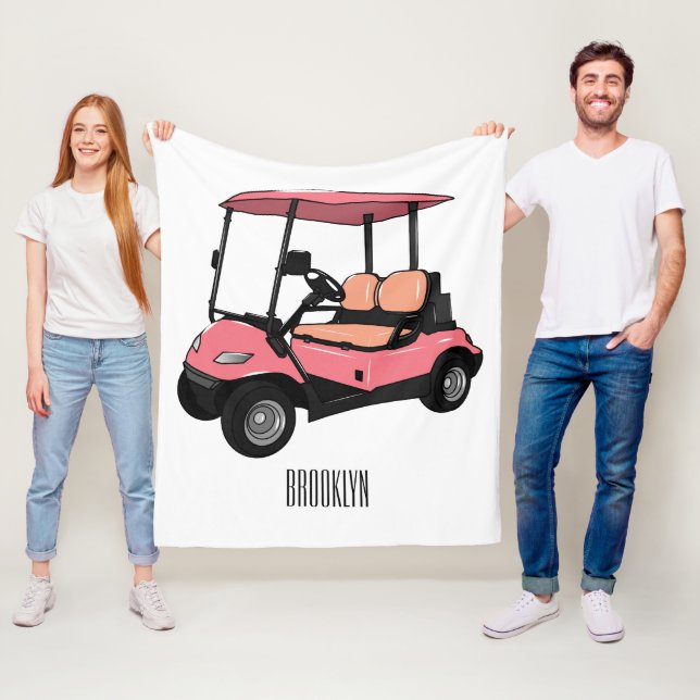Manta Polar Carro de golf / ilustracion personalizado de coche (In situ)