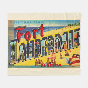 Manta Polar Carta grande Fort Lauderdale Florida FL Postcard
