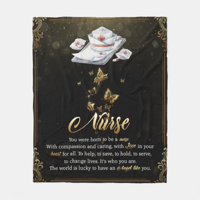 Manta Polar Carta personalizada a mi enfermera (Anverso)