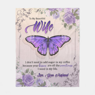 Manta Polar Carta Personalizada A Mi Esposa Amada Por El Espos