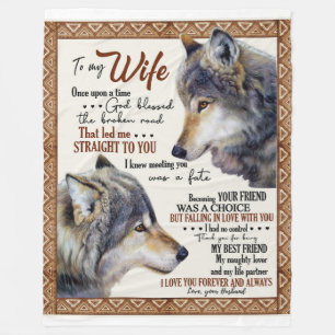 Manta Polar Carta Personalizada A Mi Esposa Amada Por El Espos