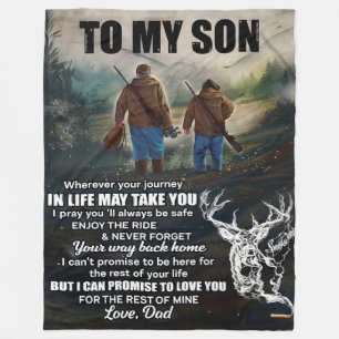 Manta Polar Carta Personalizada A Mi Hijo De Dad Blanket,