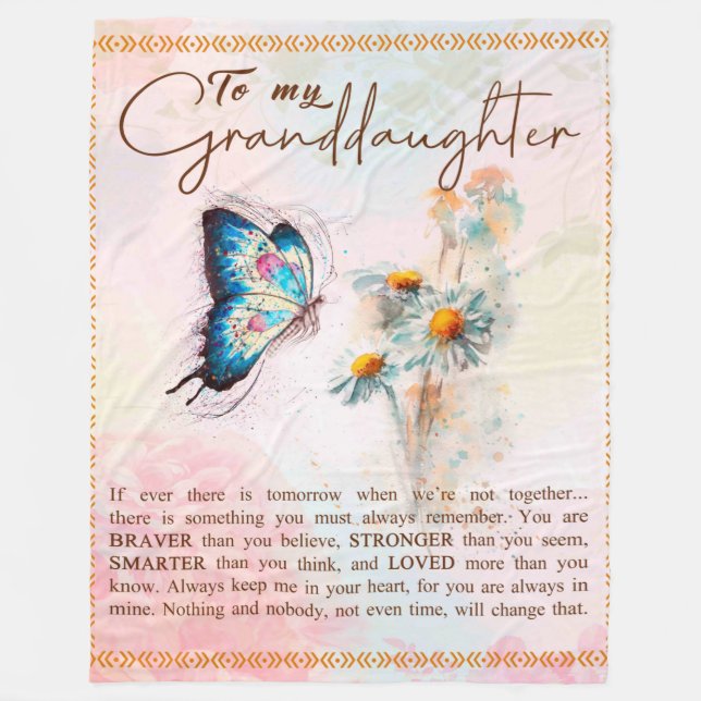 Manta Polar Carta personalizada a mi nieta (Anverso)