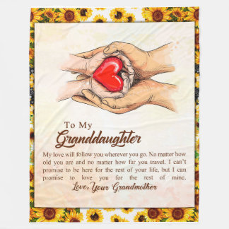 Manta Polar Carta Personalizada A Mi Nieta,