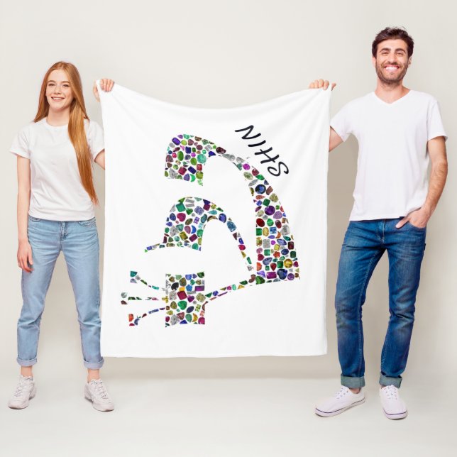 Manta Polar Carta Shin hecha con piedras angulares en todos lo (In situ)