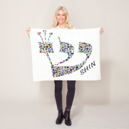 Manta Polar Carta Shin hecha con piedras angulares en todos lo