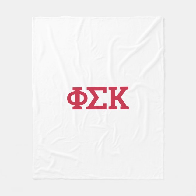 Manta Polar Cartas de Phi Sigma Kappa (Anverso)