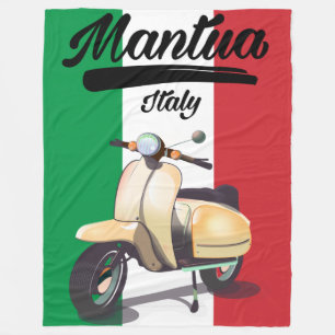 Manta Polar Cartel de viaje a Mantua Italia