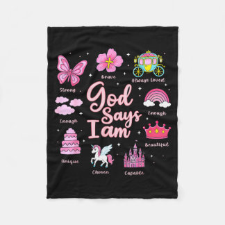 Manta Polar Cartoon God Say I Am Princess Girl Kids 