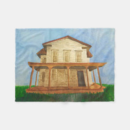 Manta Polar Casa de acuarela