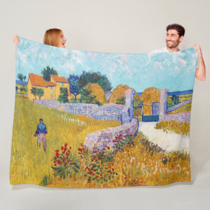 Manta Polar Casa de campo en Provenza, Van Gogh