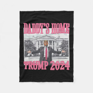 Manta Polar Casa de Daddys Rosado Trump 2024