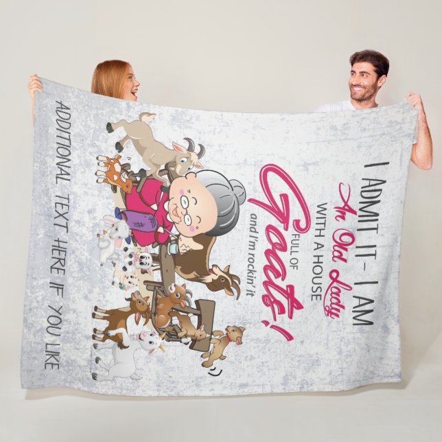 Manta Polar Casa de la anciana llena de cabras (In situ)