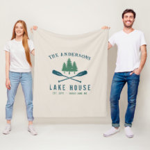 Casa de la familia Lake Moderna Rustic Boat Oar Pi