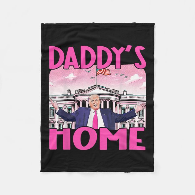 Manta Polar Casa de papá: Casa Blanca Trump 2024 (Anverso)