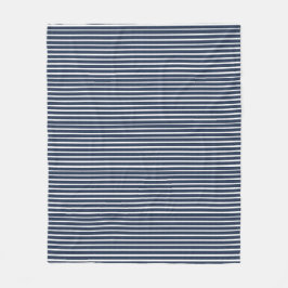 Manta Polar Casa de playa Navy Blue Stripe