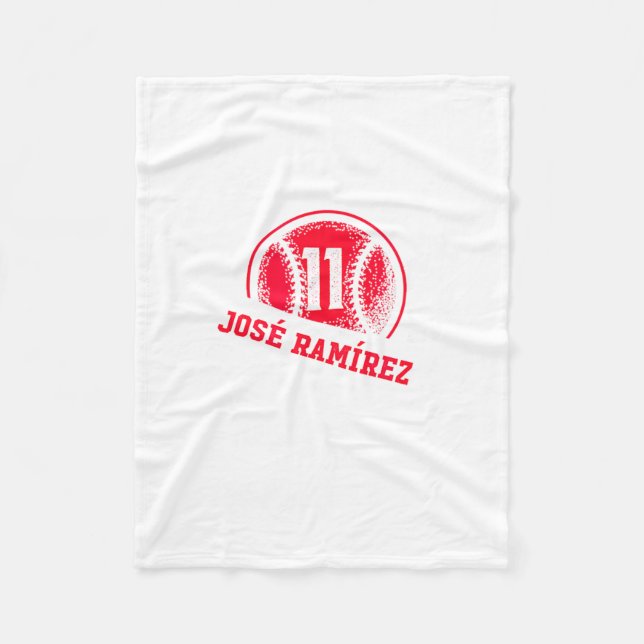Manta Polar Casa Jose Ramirez Mlbpa Mlb Arte (Anverso)
